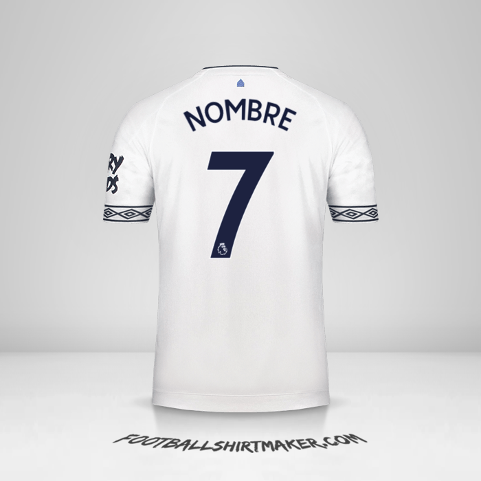 Camiseta Everton FC 2018/19 Tercera -  nombre - 7