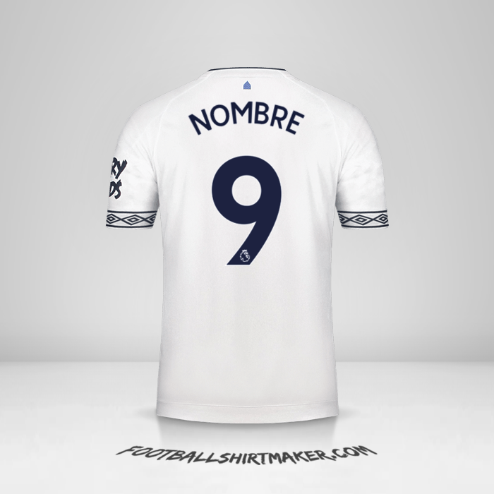 Jersey Everton FC 2018/19 Tercera -  nombre - 9