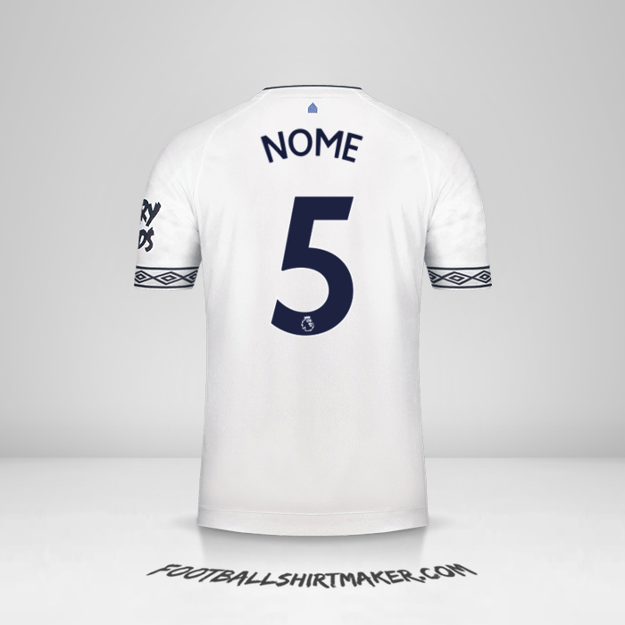 Camisola Everton FC 2018/19 Terceira -  nome - 5