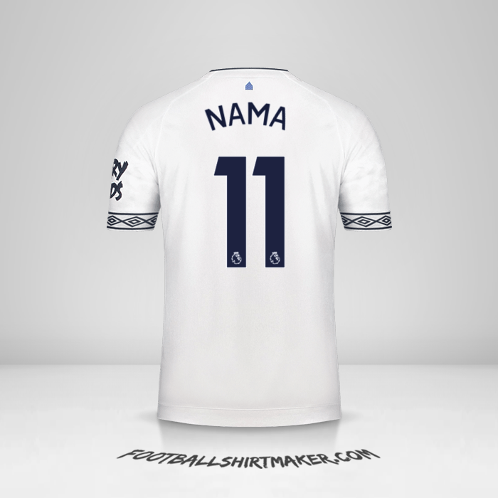 Jersey Everton FC 2018/19 Ketiga -  nama - 11