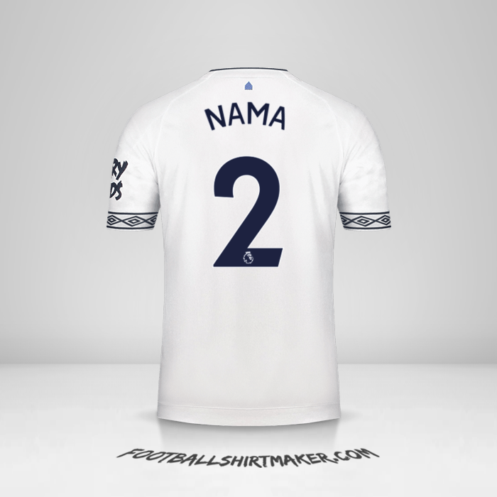 Jersey Everton FC 2018/19 Ketiga -  nama - 2