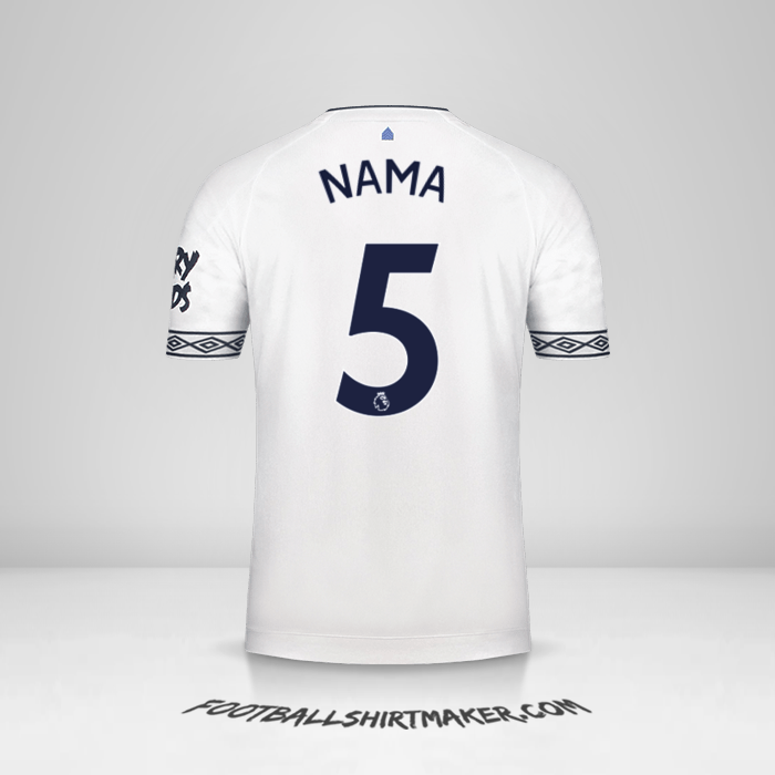 Jersey Everton FC 2018/19 Ketiga -  nama - 5