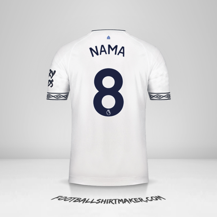 Jersey Everton FC 2018/19 Ketiga -  nama - 8
