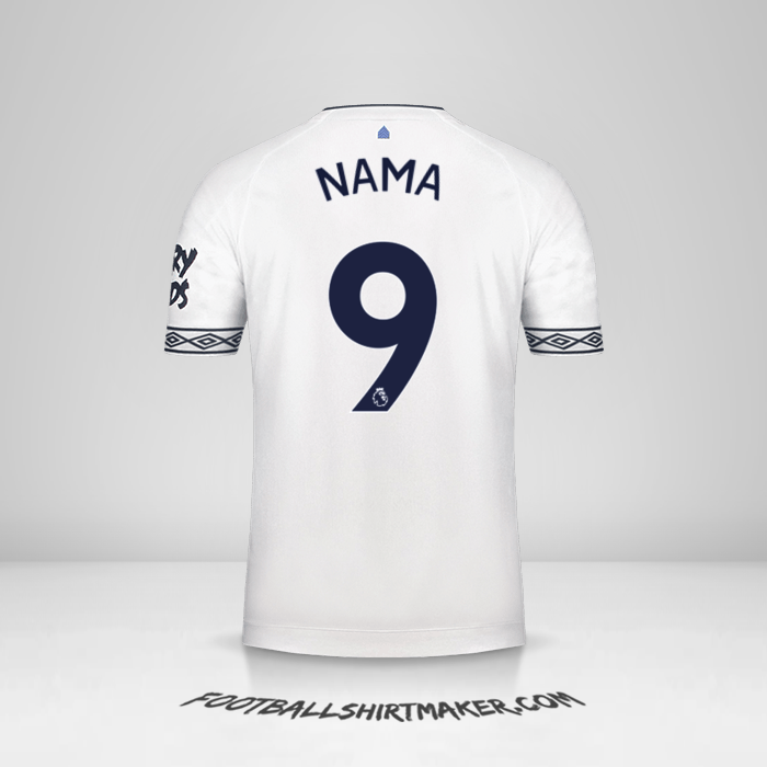Jersey Everton FC 2018/19 Ketiga -  nama - 9