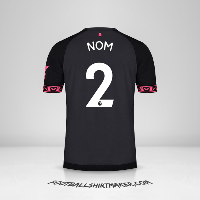 Maillot Everton FC 2018/19 Extérieur -  nom - 2