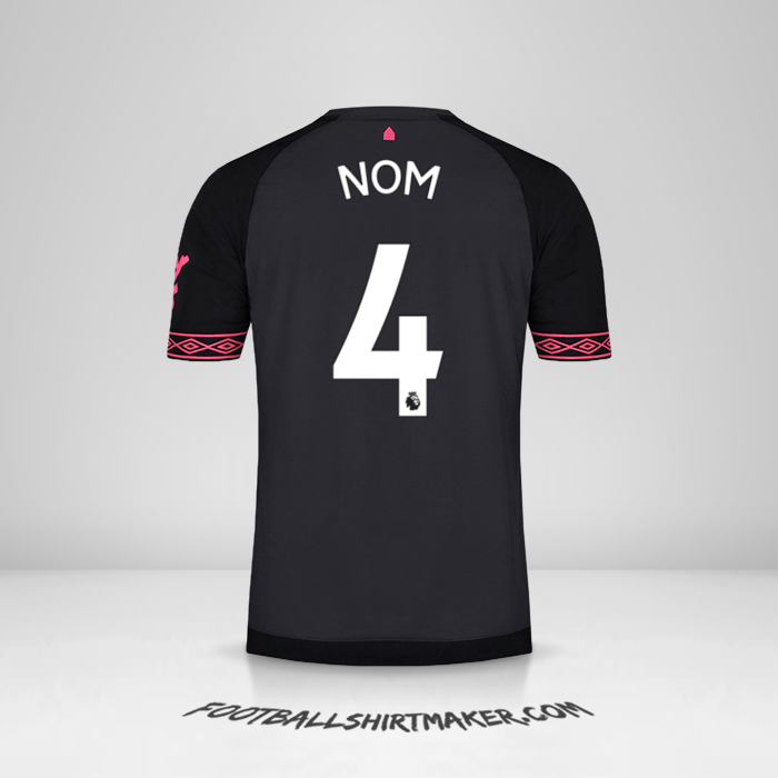 Maillot Everton FC 2018/19 Extérieur -  nom - 4
