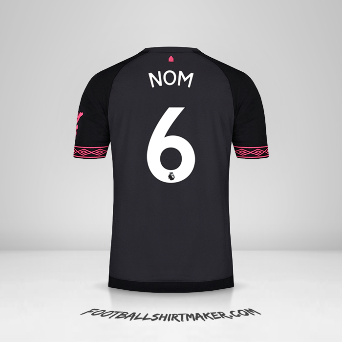 Maillot Everton FC 2018/19 Extérieur -  nom - 6