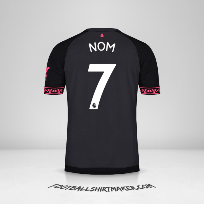 Maillot Everton FC 2018/19 Extérieur -  nom - 7