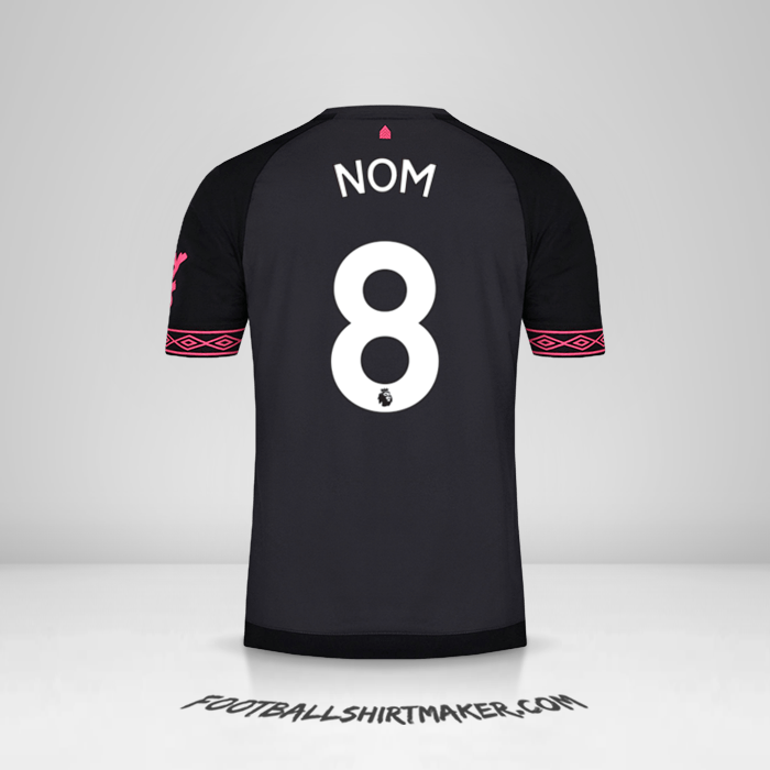 Maillot Everton FC 2018/19 Extérieur -  nom - 8
