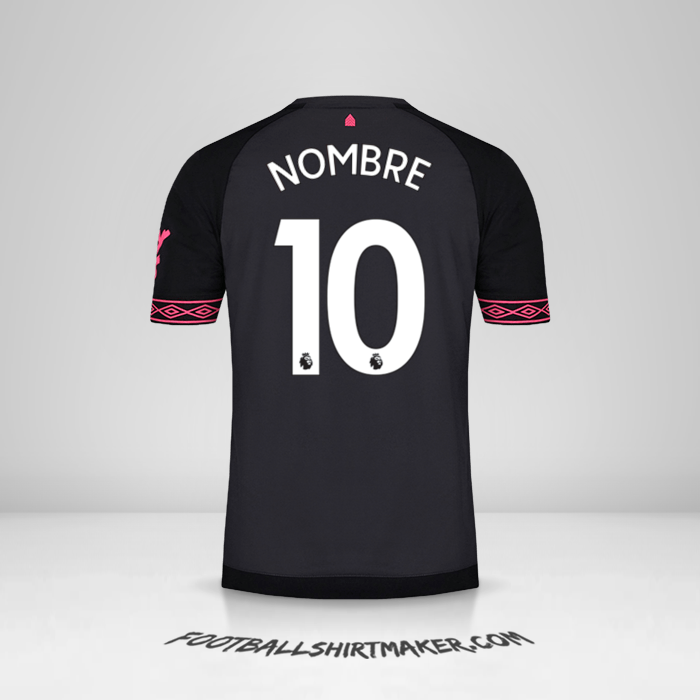 Camiseta Everton FC 2018/19 Visita -  nombre - 10