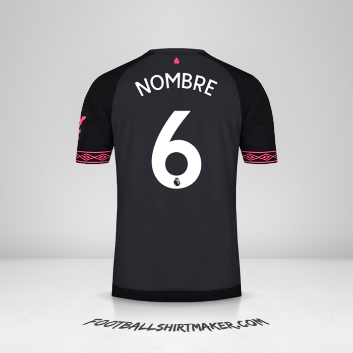 Jersey Everton FC 2018/19 Visita -  nombre - 6