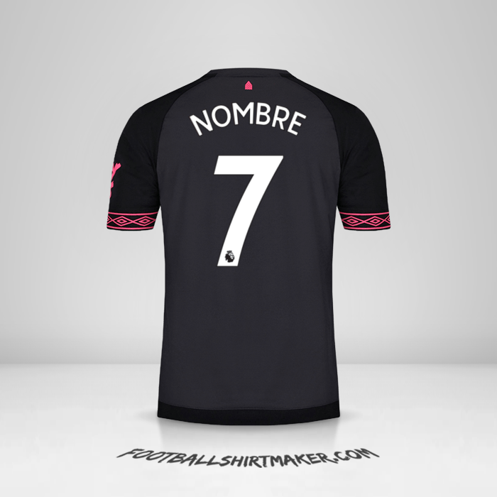 Jersey Everton FC 2018/19 Visita -  nombre - 7