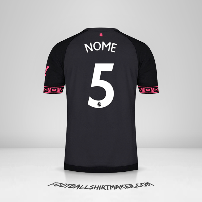 Maglia Everton FC 2018/19 Seconda -  nome - 5