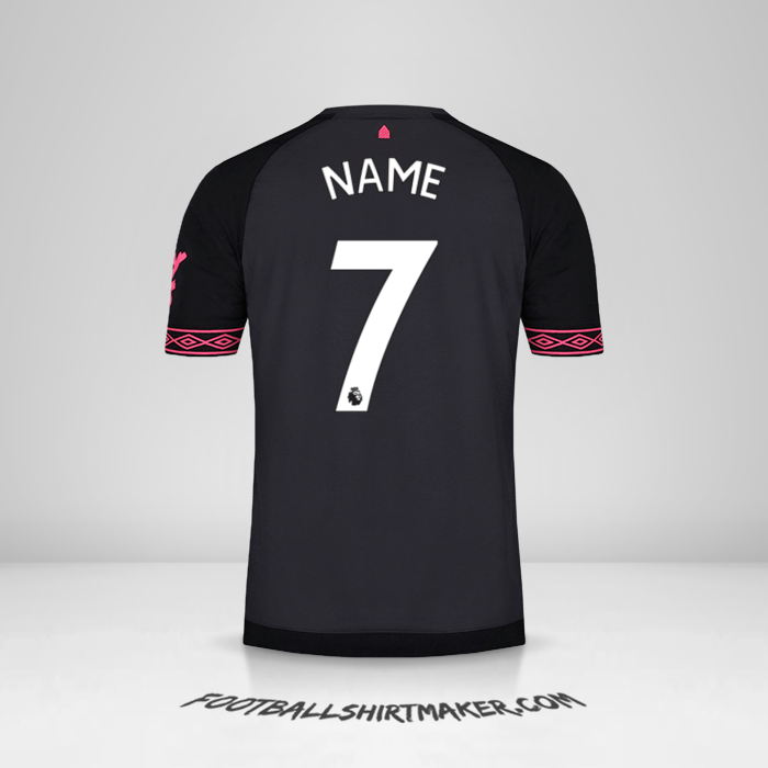 Trikot Everton FC 2018/19 Auswärts -  name - 7