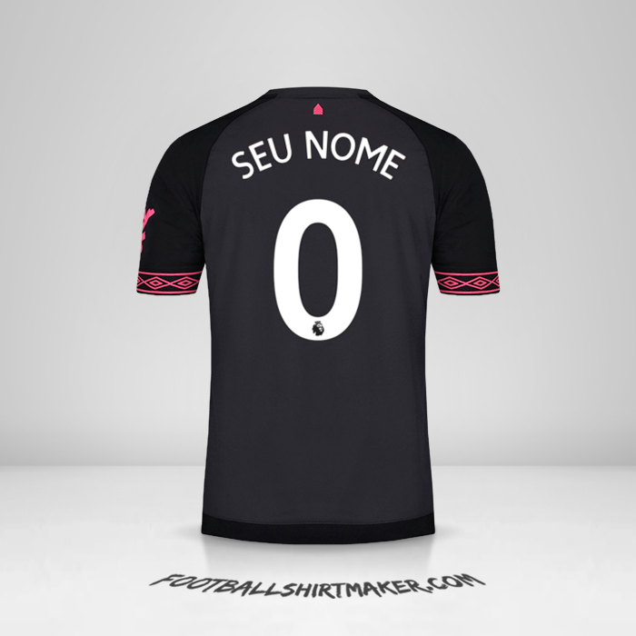 Camisa Everton FC 2018/19 II -  seu nome - 0