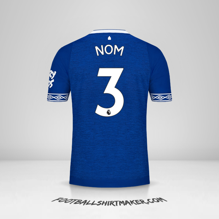 Maillot Everton FC 2018/19 -  nom - 3