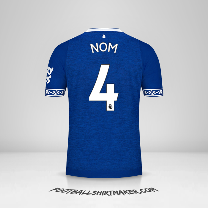 Maillot Everton FC 2018/19 -  nom - 4