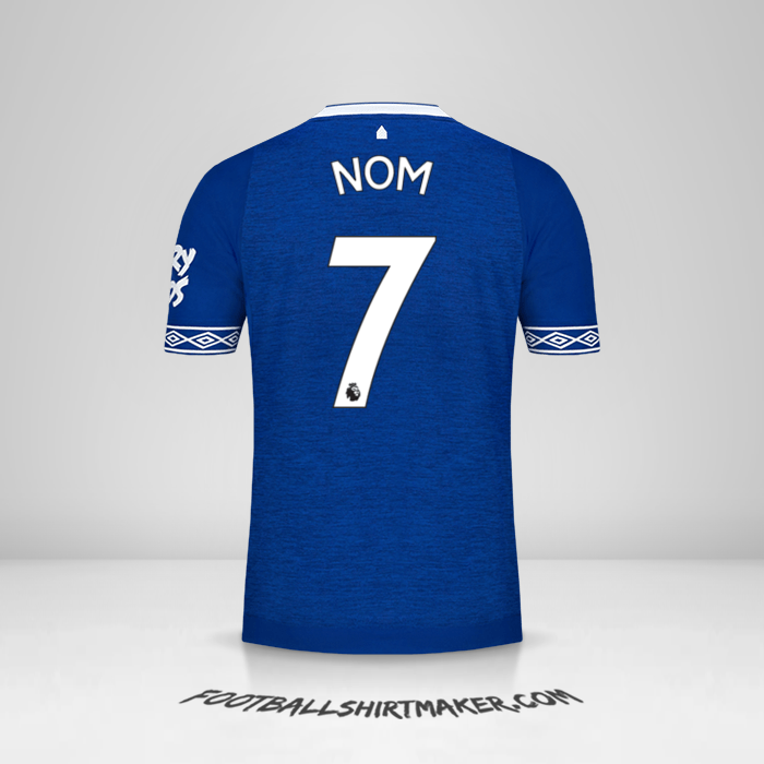 Maillot Everton FC 2018/19 -  nom - 7