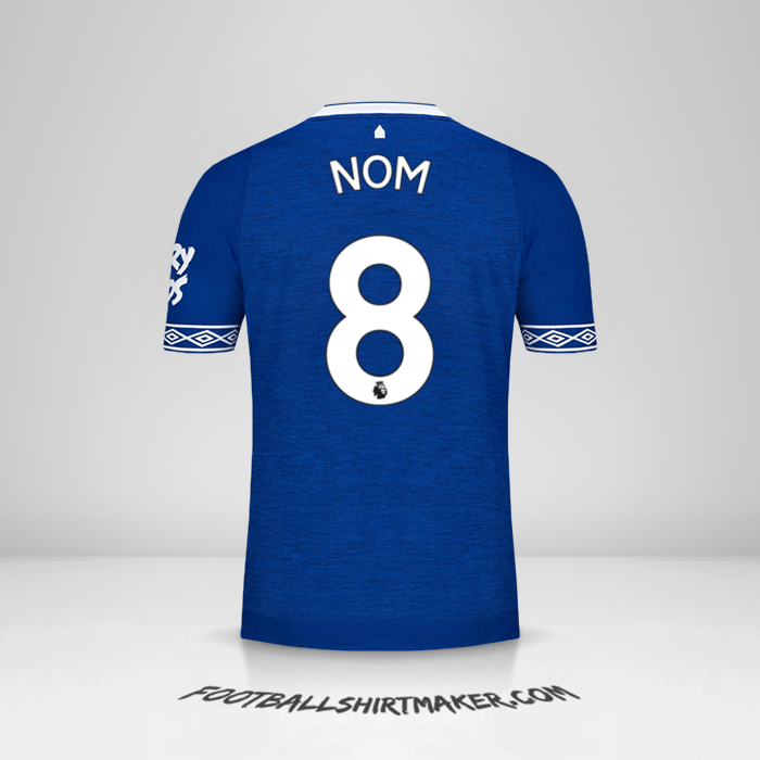 Maillot Everton FC 2018/19 -  nom - 8