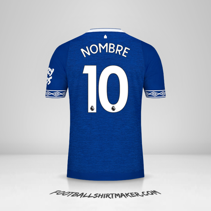 Camiseta Everton FC 2018/19 -  nombre - 10