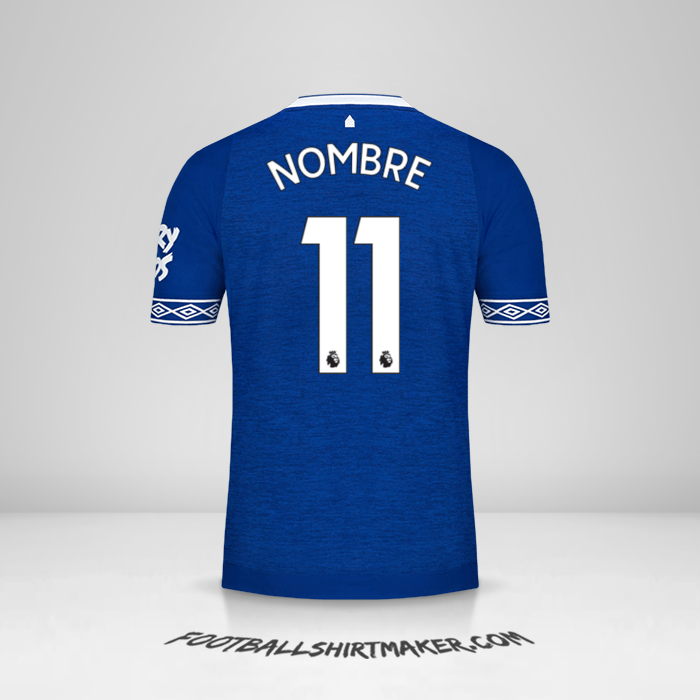Jersey Everton FC 2018/19 -  nombre - 11