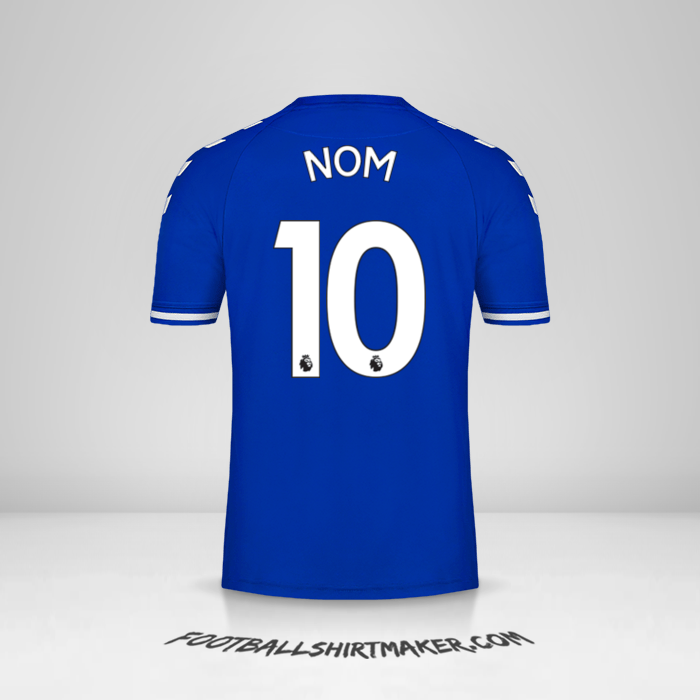 Maillot Everton FC 2020/21 -  nom - 10