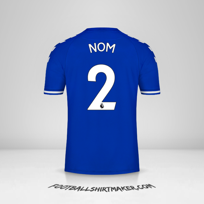 Maillot Everton FC 2020/21 -  nom - 2