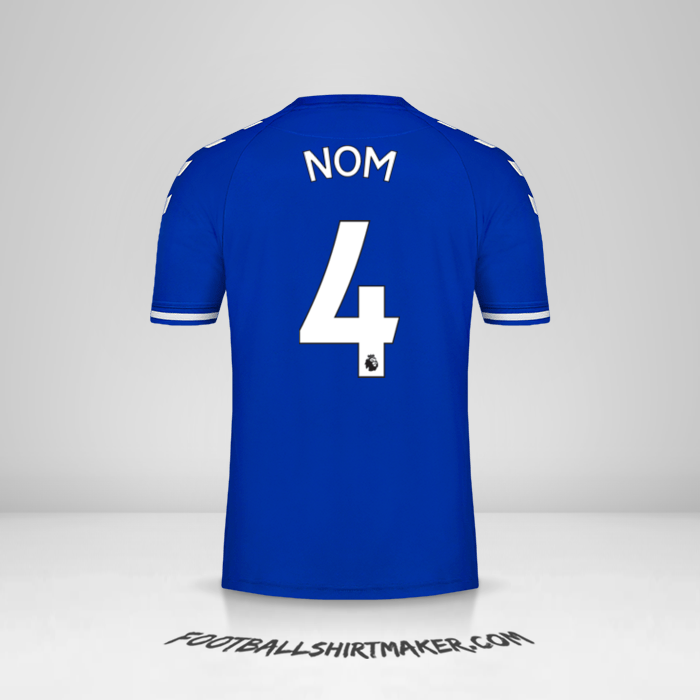 Maillot Everton FC 2020/21 -  nom - 4