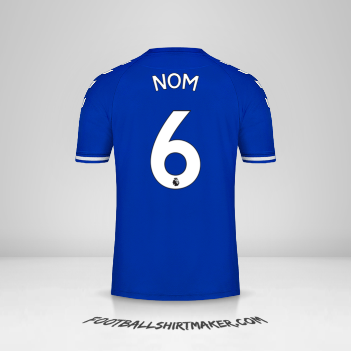 Maillot Everton FC 2020/21 -  nom - 6