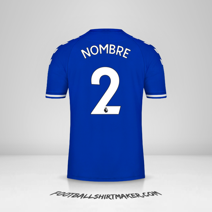 Jersey Everton FC 2020/21 -  nombre - 2