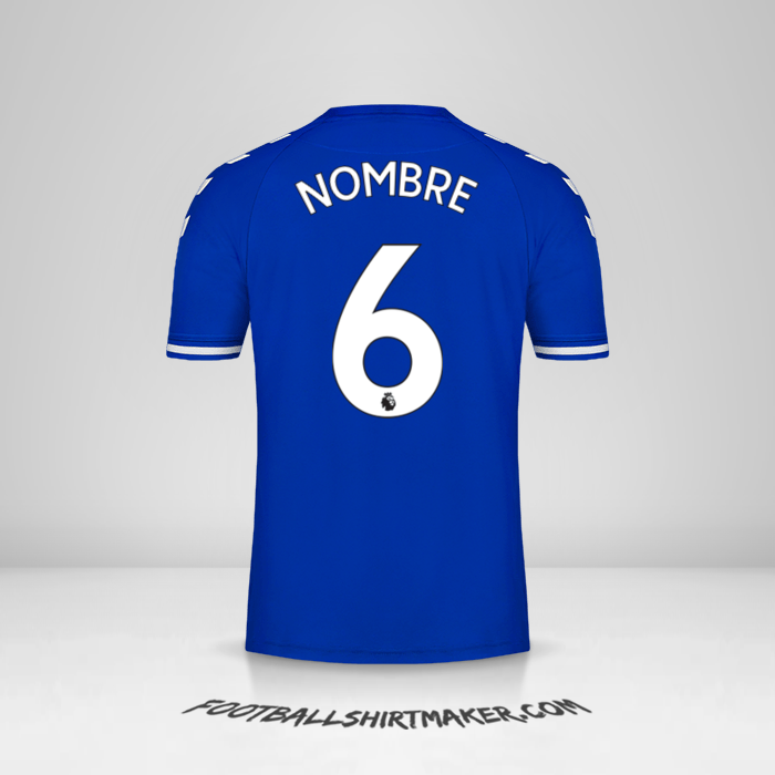 Camiseta Everton FC 2020/21 -  nombre - 6