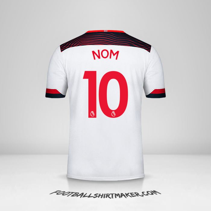 Maillot Southampton FC 2019/20 Troisième -  nom - 10