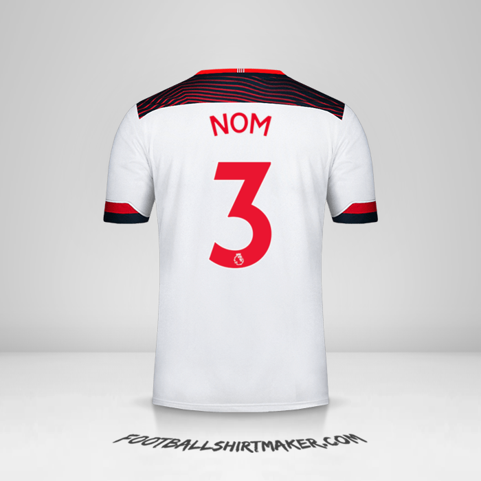 Maillot Southampton FC 2019/20 Troisième -  nom - 3