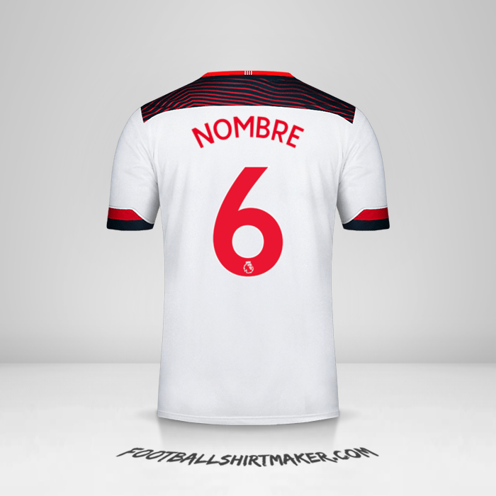 Jersey Southampton FC 2019/20 Tercera -  nombre - 6
