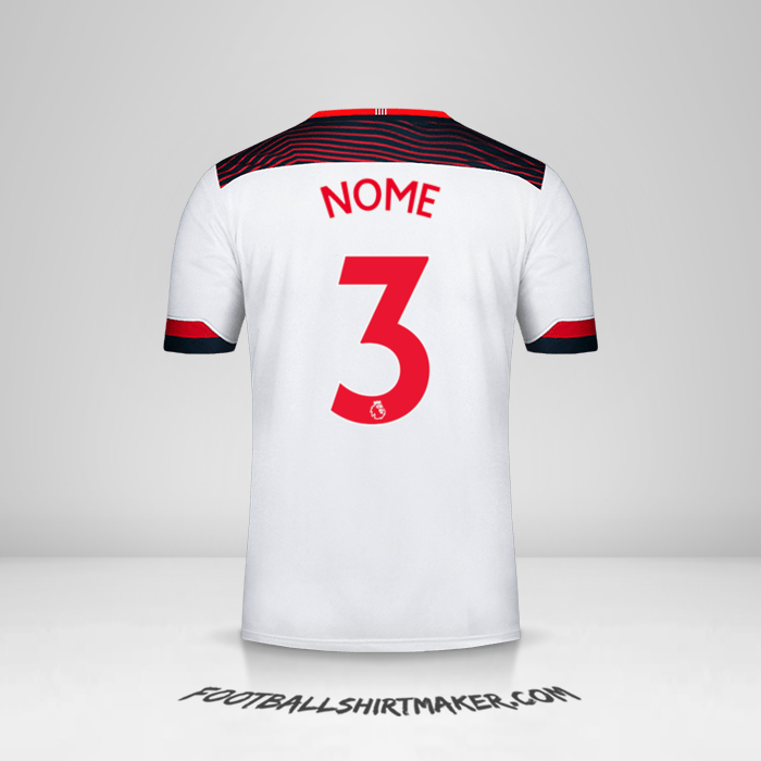 Camisa Southampton FC 2019/20 Terceira -  nome - 3