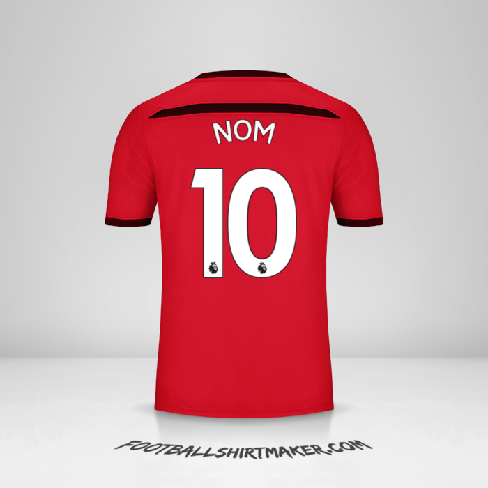 Maillot Southampton FC 2018/19 Troisième -  nom - 10