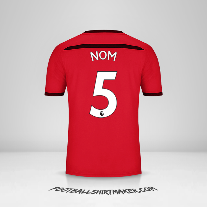 Maillot Southampton FC 2018/19 Troisième -  nom - 5