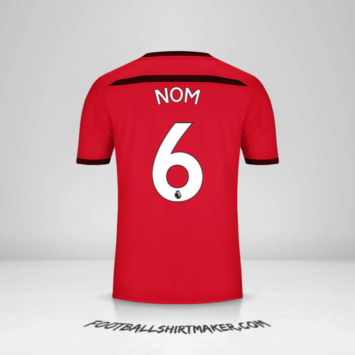 Maillot Southampton FC 2018/19 Troisième -  nom - 6