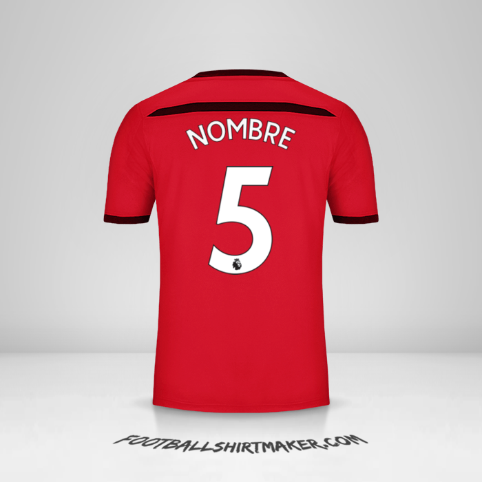 Camiseta Southampton FC 2018/19 Tercera -  nombre - 5