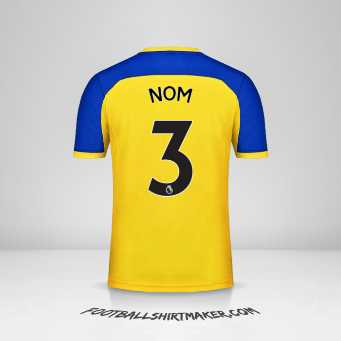 Maillot Southampton FC 2018/19 Extérieur -  nom - 3