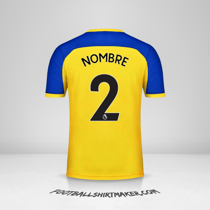 Jersey Southampton FC 2018/19 Visita -  nombre - 2