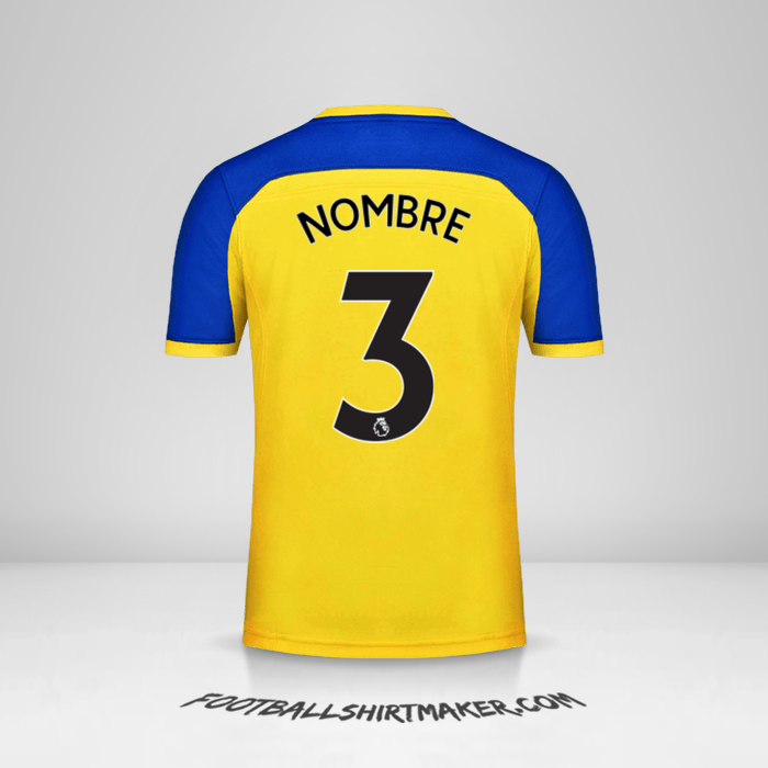 Jersey Southampton FC 2018/19 Visita -  nombre - 3