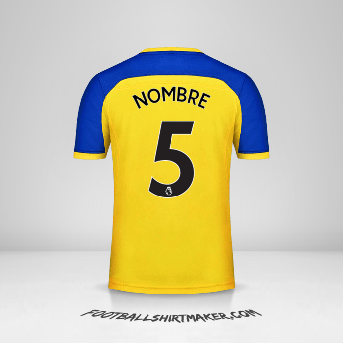Jersey Southampton FC 2018/19 Visita -  nombre - 5