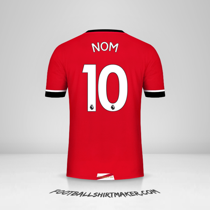 Maillot Southampton FC 2020/21 -  nom - 10