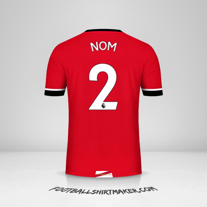 Maillot Southampton FC 2020/21 -  nom - 2