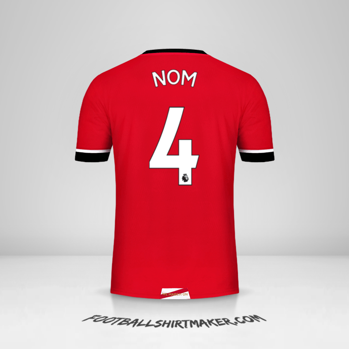 Maillot Southampton FC 2020/21 -  nom - 4