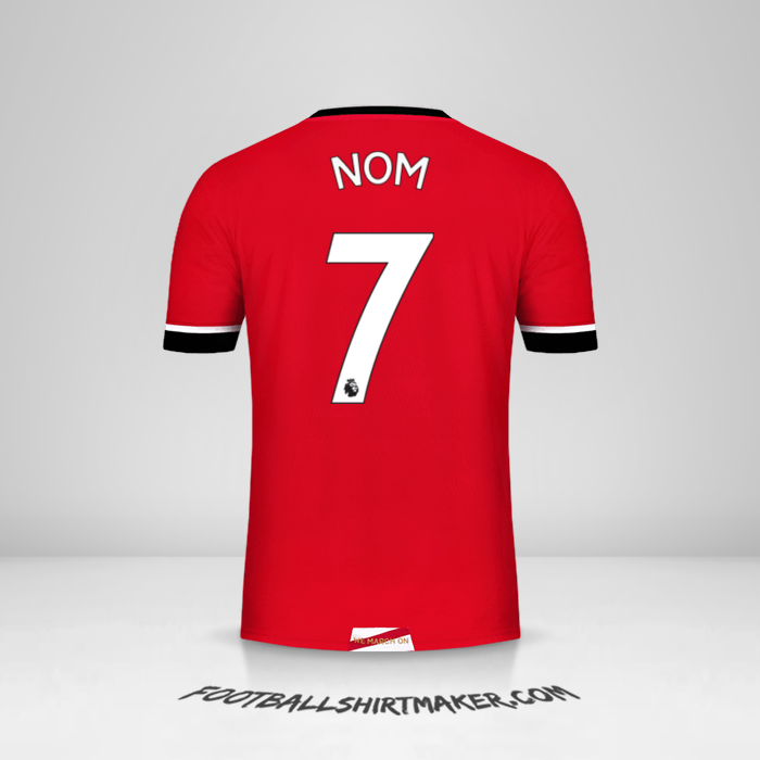 Maillot Southampton FC 2020/21 -  nom - 7