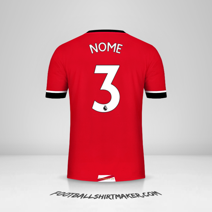 Camisola Southampton FC 2020/21 -  nome - 3