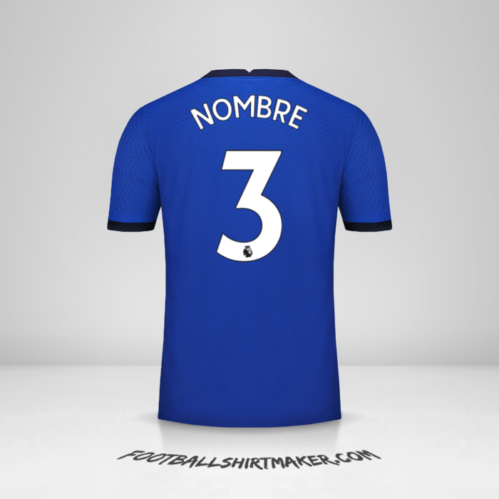 Jersey Chelsea 2020/21 -  nombre - 3