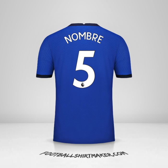 Jersey Chelsea 2020/21 -  nombre - 5